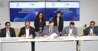 IFC going to invest LKR 3,270 million in Sunshine Healthcare Lanka Limited